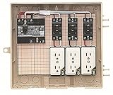 未来工業 屋外電力用仮設ボックス 漏電しゃ断器・分岐ブレーカ・コンセント内蔵 ELB組込品 12-3C