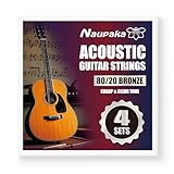 ギター アコギ 弦 ４セット（24本入り） 80/20ブロンズ弦 フォスファーブロンズ弦 カスタムライト スーパーライト (80/20ブロンズ弦)