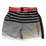 Nebraska Cornhuskers CSS Infantブラックレッドストライプ水着ショーツトランクス( 12 m )