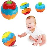 gangnumsky-colorfulリングベルボール赤ちゃんおもちゃボール教育コットンベビーHand Graspボール布音楽Senseボール
