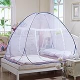EALLIFE 蚊帳 ワンタッチ式 大判タイプ ダブルサイズ モスキートネット (180*200*150, 底あり)