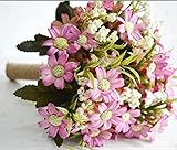 桜の雪　ウェディングブーケ ブライダルフラワーに 清楚で かわいい　バラの 造花の ブーケ (ピンク)