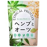ヘンププロテイン（オートミール入り）400g｜ヘンプとオーツ 無添加 非加熱 植物性たんぱく質 置き換え ダイエット 健康維持 麻の実 オートミール 環境負荷が低い (1袋, 無味)