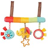 【ノーブランド品】おもちゃ　ベビー　ベッド　ベビーカー　吊り　人形　ぶら下げ　ハンドベル　ゾウ　ガラガラ　かわいい