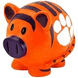 NCAA Clemson Tigers樹脂Small Thematic貯金箱、1サイズ、オレンジ