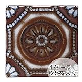 タイル リフォーム 磁気質施釉 日本製 デザインタイル 150角 デザインＡ ケース単位（25枚単位）