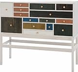 x(取寄品)(送料無料) アンティーク カラフルチェスト 15 引き出し L 家具　4953980914644