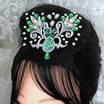 ダンス用ドレス&髪飾りセット Amazon.co.jp: RIKOUZY 社交ダンス ダンス用ヘアアクセサリー 髪