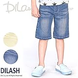 (ディラッシュ) DILASHストレッチデニムハーフパンツ（５分丈）/夏 90 アイボリー