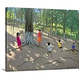 Andrew Macaraプレミアムシックラップキャンバス壁アート印刷題名ツリースイング、象島、Bombay、2000 30" x 24" 1048109_24_30x24_none