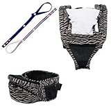 POLBAN　ポルバン　ポーチ本体・ダブルショルダーセット（ゼブラブラウン）おもちゃホルダー付