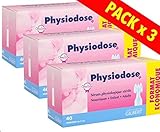Physiodose Physiological Serum - 3 Boxes of 40 Single Doses by Gilbert Laboratoires
