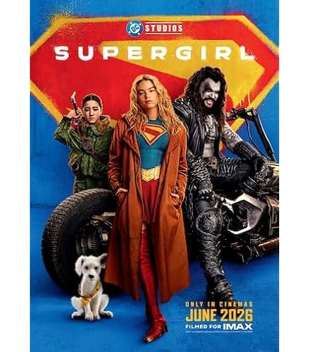 Amazon.co.jp: 【フレーム付-黒-】映画ポスター スーパーガール