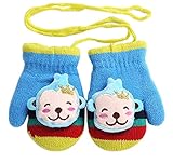 ニット手袋[モンキー]キッズミトン赤ちゃんの冬暖かい手袋1-2 Y