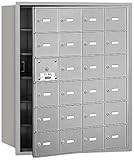 Salsbury Industries 3624 AFU 4b Plus水平メールボックス、24 Aドア23 Usable、フロントロード、USPSアクセス、アルミニウム