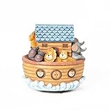 Roman Exclusive "Noah's Ark" Wind Up Musical Box Features The Animals on Board and Plays "Talk to Th