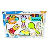 Huele 5 pcs Baby Rattle Teether Set , Shake and Grasp Rattleおもちゃの幼児
