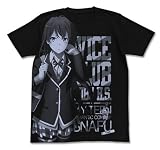 やはり俺の青春ラブコメはまちがっている。続 雪ノ下雪乃オールプリントTシャツ ブラック Mサイズ