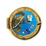 underwater-a Sea turtle A wall-decor-stickers