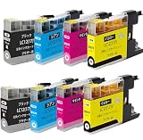 【UNIQUE-INK】LC12（17） ブラザー 互換インクカートリッジLC12(17)-4CL【(8PK)-2BK-2C-2M-2Y】 DCP-J940N DCP-J925N MFC-J710D MFC-J6710CDW DCP-J525N MFC-J705D MFC-J825N MFC-J955DN DCP-J540N MFC-J840N MFC-J860DN