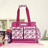 マザーズバッグ 大容量 おしゃれ 便利 赤ちゃん かわいい ショルダー ピンク ライトブルー【Rush.Cオリジナルハンカチセット】171 (ピンク)