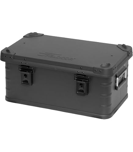 Amazon.co.jp: GENERIC OUTDOOR NEW マットブラック アルミコンテナ