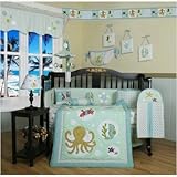 GEENNY Boutique Crib Bedding Set, Beautiful Sea World Animals, 13 Piece by GEENNY Baby [並行輸入品]
