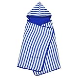 green sprouts Muslin Hooded Towel made from Organic Cotton,Royal Blue by green sprouts