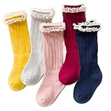 [インソミラ] InSomila キッズ 靴下 女の子 子供 ハイソックス ガールズ 2WAY お姫様 レース のびのびソックス ジュニア 5足 セット フォーマル 発表会