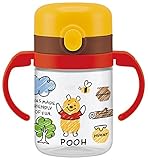 SKATER 折りたたみ式 両手ハンドル スパロウ マグ 水筒 くまのプーさん スケッチ ディズニー KSPW1