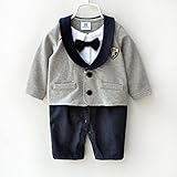 カバーオール フォーマル 長袖 男の子 60 70 80 90 入園式 卒園式 結婚式 (70)