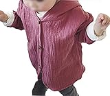 Snoneタッセル付き 子供 フライス ガーゼ パーカー カーディガン 80～120㎝