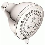 Moen 23026epw four-function 3 "直径スプレーヘッド標準ヘッド、グレイシャー