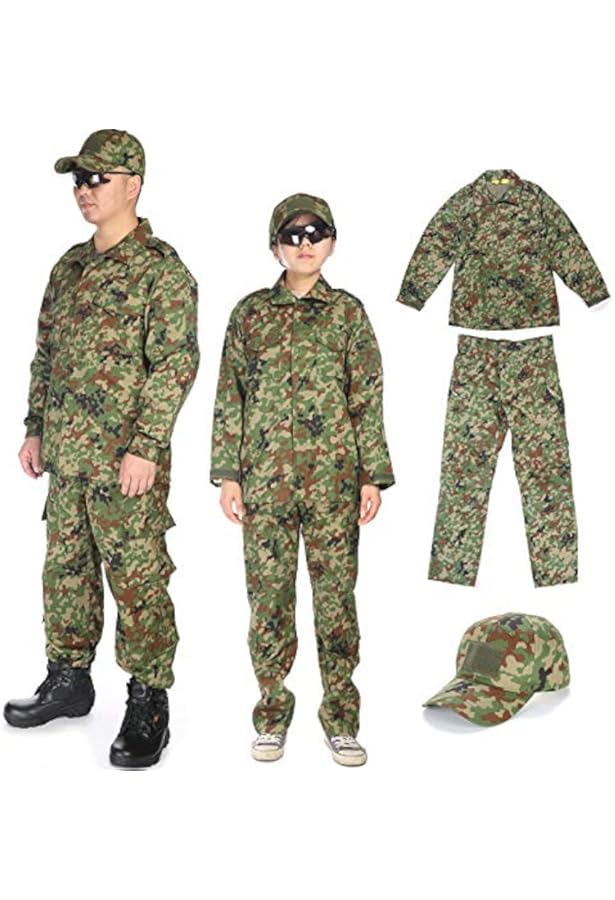 Amazon | Broptical 陸上自衛隊 迷彩服上下ベルト・ブーニーハット
