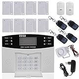 LCD Wireless GSM SMS Autodial Burglar Security Alarm System DIY Kit Home Door Window Motion Detector