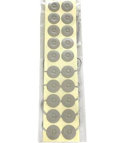 Amazon | 保存袋用 玉紐シール[グレー] (100セット) | シール 