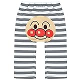 アスナロ（ボトムス ハーフパンツ） アンパンマン モンキーパンツ ベビー 子供 男の子 女の子 ニット90 グレー