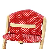 大和屋 すくすくチェア EN チェアクッション レッドポルカ ポリエステル 6か月 日本製