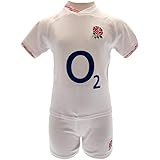 ラグビー イングランド代表 England R.F.U. オフィシャル商品 赤ちゃん・ベビー用 半袖Tシャツ・短パン 上下セット