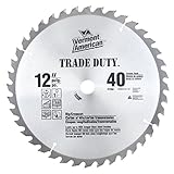 Vermont American 27204 1-Inch Arbor 12-Inch 40 Tooth Carbide Trade Duty Circular Saw Blade [並行輸入品]
