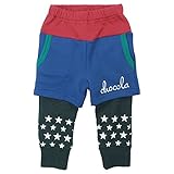 【秋冬物】 chocola(ショコラ) 裏毛長丈星柄ズボッツ 90cm /パープル NO.CH-1511-36050