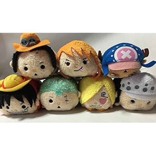 Amazon ワンピース 麦わらストア むぎむぎ ムギムギ おてだま １全7種 ルフィ ゾロ ナミ サンジ チョッパー エース ロー アニメ 萌えグッズ 通販