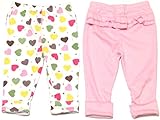 Carter's (カーターズ) ボディスーツ用 パンツ 2枚組 2-Pack Pants?ハート&ピンク 6M