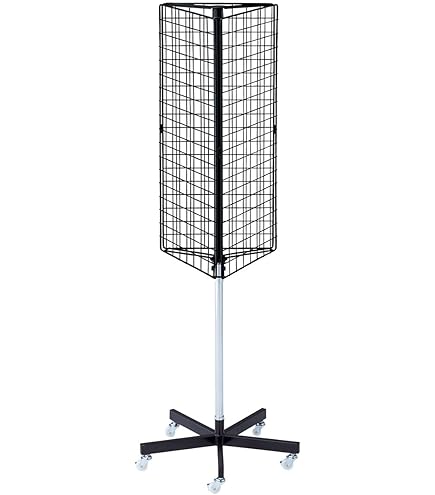 Amazon｜4面 回転 ネット ディスプレイ 白1台（ポップ立て別売