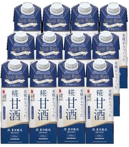 Amazon.co.jp: マルコメ プラス糀 糀甘酒LL糀リッチ粒 1000ml紙パック