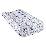 Trend Lab Dr. Seuss New Fish Changing Pad Cover Blue Green and Gray [並行輸入品]