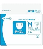 ネピア　大人用おむつ テープタイプ Mサイズ 24枚入り×6袋 Amazon | ネピアテンダー テープタイプ Mサイズ 24枚【ADL区分:寝て