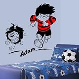 Dennis and Gnasher - Wall Decal Sticker children child bedroom playroom nursery (Small) by Wondrous 