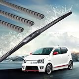 YouCar アルト アルトワークス キャロル HA25S HA25V HA35S HA36S HA36V HB25S HB35S HB36S H26.12-R3.11 ワイパー 替えゴム ワイパーゴム 交換 互換品 天然ゴム 運転席 助手席 リア 3本セット カスタム パーツ
