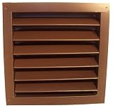Norwesco 553520 Brown Recessed Attic Vent, 12-Inch by 12-Inch by Norwesco